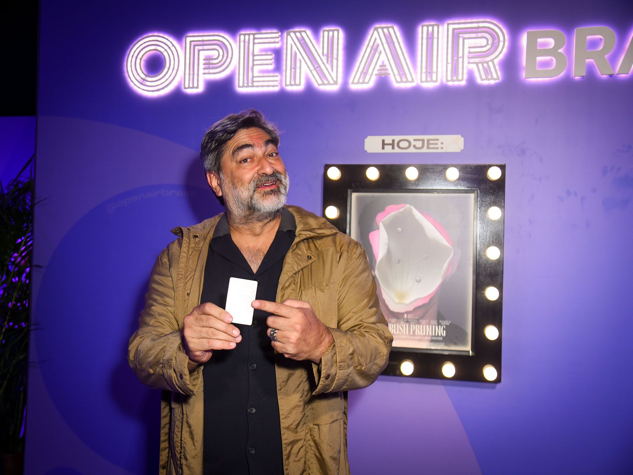 Zeca Camargo na estreia do Open Air Brasil em São Paulo